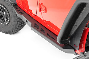 Rough Country Rock Sliders - Heavy Duty l 4-Door - Jeep Wrangler JK (07-18) | DHTP 90800