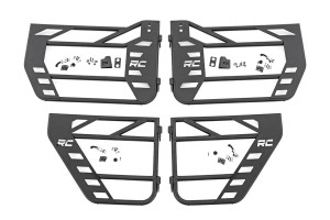 Rough Country Tubular Doors - Front and Rear - Jeep Wrangler JK (2007-2018) | DHTP 10588
