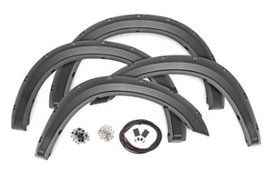 Rough Country Pocket Fender Flares - PRV Delmonico Red - Ram 2500 2WD/4WD (2010-2018) | DHTP F-D21011A-PRV