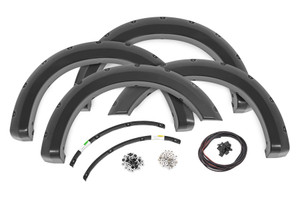 Rough Country Pocket Fender Flares - PQ Race Red - Ford F-250/F-350 Super Duty (23-24) | DHTP F-F20231-PQ