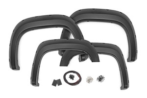 Rough Country Pocket Fender Flares - 5'9 Inch Bed - GCN Victory Red - GMC Sierra 1500 2WD/4WD (07-13) | DHTP F-G10717-GCN