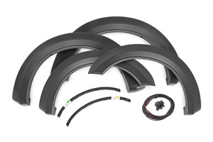 Rough Country Fender Flares - Sport - G1 Absolute Black - Ford F-250/F-350 Super Duty (17-22) | DHTP S-F21112-G1