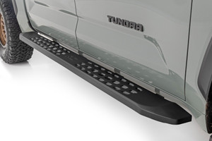 Rough Country RPT2 Running Board - Crew Cab - Black - Toyota Tundra (22-23) | DHTP 44007