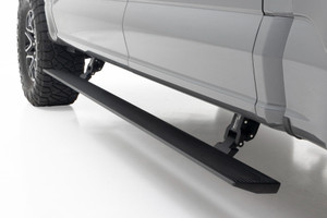 Rough Country Power Running Boards - Lighted - Crew Cab - Ford F-150/F-150 Lightning/Super Duty (15-23) | DHTP PSR71520