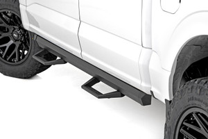 Rough Country SRL2 Adj Aluminum Step - Crew Cab - Ford F-150/Lightning/F-250/F-350/Raptor (15-24) | DHTP 51141