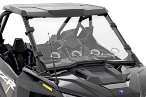 Rough Country Vented Full Windshield - Scratch Resistant - Polaris RZR Turbo R | DHTP 98202010