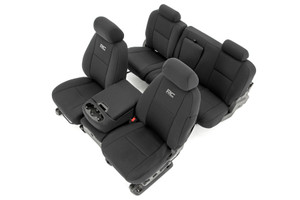 Rough Country Seat Covers - FR 40/40/20 & RR Full Bench - Chevy/GMC 1500/2500HD (07-13) | DHTP 91033