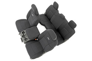 Rough Country Seat Covers - FR & RR - 60/40 Rear Seat - Ram 2500 2WD/4WD (19-23) | DHTP 91044