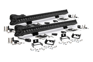 Rough Country LED Light - Grill Mnt - 30 Inch Black Single Row Pair - Ford Super Duty (11-16) | DHTP 70771