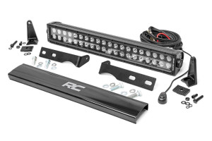 Rough Country LED Light - Bumper Mount - 20 Inch Black Dual Row - Jeep Grand Cherokee WK2 (11-20) | DHTP 70773