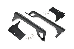 Rough Country LED Light Mounts - Upper Windshield - 50 Inch - Jeep Wrangler TJ (97-06) | DHTP 70503