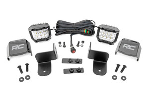 Rough Country Polaris Rear Facing 3 Inch Wide Angle LED Kit (19-21 Ranger) | DHTP 93084