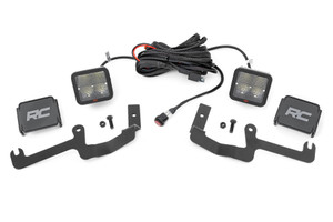 Rough Country LED Light - Ditch Mount - 2  Inch Spectrum Pair - Spot - Chevy Silverado 1500 (19-23) | DHTP 80841