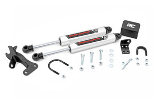 Rough Country V2 Steering Stabilizer - Dual - 4 Inch Lift - Jeep Grand Cherokee WJ (99-04) | DHTP 8749670