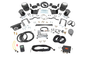Rough Country Air Spring Kit w/compressor - Wireless Controller - 75 Inch Lift Kit - Chevy/GMC 2500HD/3500HD (11-19) | DHTP 100074WC