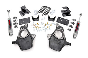 Rough Country Lowering Kit - 2 Inch FR - 4 Inch RR - Chevy/GMC 1500 (99-06 & Classic) | DHTP 722.2