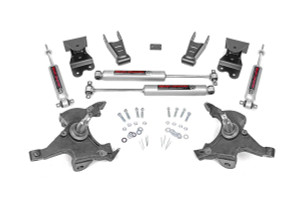 Rough Country Lowering Kit - 2 Inch FR - 4 Inch RR - Chevy C1500/K1500 Truck (88-99) | DHTP 725.20