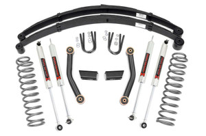 Rough Country 3 Inch Lift Kit - Series II - RR Springs - M1 - Jeep Cherokee XJ (84-01) | DHTP 63041