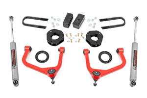 Rough Country 35 Inch Lift Kit - Mono Leaf Rear - GMC Sierra 1500 2WD/4WD (2019-2024) | DHTP 28830RED