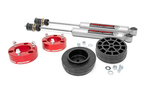 Rough Country 3 Inch Lift Kit - Red Spacers - Toyota 4Runner (03-09)/FJ Cruiser (07-14) | DHTP 76530RED