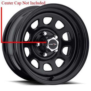 Vision D Window Vi84 Black Wheels Rims 16x8 5x127  -12mm | EC 84H6873NS