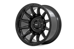 Rough Country 90 Series Wheels Rims 18x9 6x139.7 Gloss Black -12mm | 90181212B