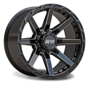 Atw Everglades Wheels Rims 20x10 8x180 Gloss Black W/ Milled Spokes -18mm | EVE201629