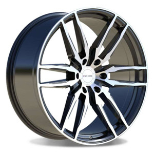 Encore Alloys Enc107 Wheels Rims 22x9.5 6x135 Gloss Black W/ Machined Face 25mm | ENC107-7715
