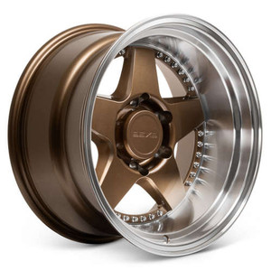 9Six9 Six-2 Deep Wheel 17x8.5 6x139.7 Bronze w/ Machined Lip 20mm 9002D-1785-20-639-BZML