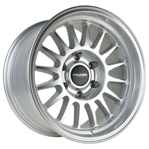Falcon Tx2 Stratos Wheels Rims 17x9 6x139.7 Silver Machined -12mm | TX2-7983-12-SLF