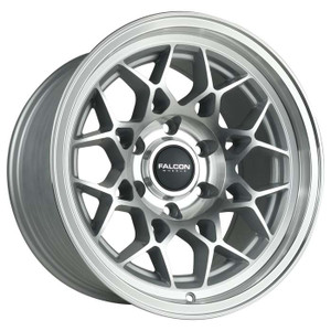 Falcon Tx3 Evo Wheels Rims 17x9 6x139.7 Silver Machined 0mm | TX3-7983-0-SLF