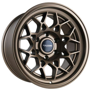 Falcon Tx3 Evo Wheels Rims 17x9 6x139.7 Matte Bronze -12mm | TX3-7983-12-MBR