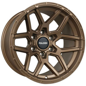 Falcon T9 Atlas Wheels Rims 17x9 6x139.7 Matte Bronze -15mm | T9-7983-15-MBR