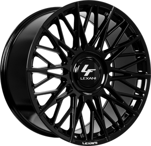 Lexani Newport Wheels Rims 22x10.5 Blank Custom Drilled Gloss Black 15mm | 709-2205-00-15FB
