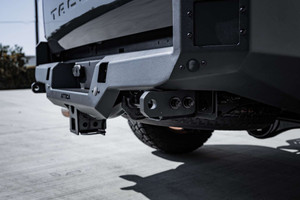 Attica 4x4 Attica 4x4 2024-2025 Toyota Tacoma Apex Series Rear Bumper - Black - Powder Coated - Steel | JZBD ATTTA04B103-BX