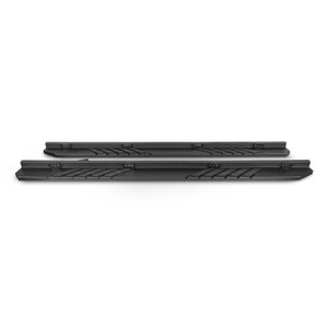 Attica 4x4 2005-2023 Toyota Tacoma Frontier Series Running Boards Double Cab- Black - Powder Coated - Steel | JZBD ATTTA02C102-BX