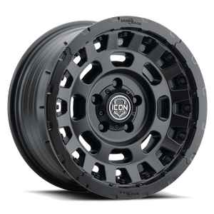 Icon Alloys Hammer Pro Wheels Rims 17x8.5 5x127 Satin Black 6mm | 21017857345SB