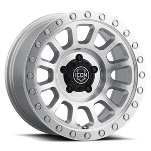 Icon Alloys Hulse Wheels Rims 18x9 5x127 Silver Machined 12mm | 8018907345SM