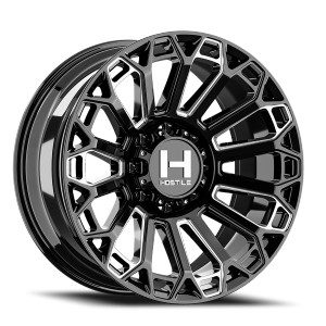 Hostile Warrior Wheel 22x12 8x180 Blade Cut -44mm H142-2212818047B2 - FREE T-SHIRT INCLUDED!