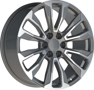 Replica 204 Wheels Rims 26x10 6x139.7 Gunmetal Machined 24mm | REP204-26185-24GMM