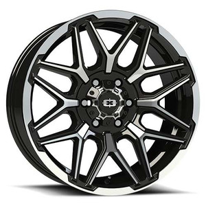 Vision Rekluse 305 Wheels Rims 20x9 5x139.7 Gloss Black W/ Machined Face And Lip 12mm | 305-2985GBMFL12