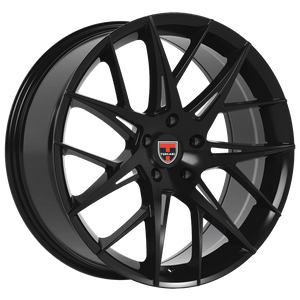 Tuscani 208 Wheels Rims 20x8.5 5x112 Gloss Black 35mm | 208GB-28511+35