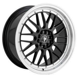 Impact Racing 505 Wheels Rims 18x8 5x100 Gloss Black W/ Machined Lip 38mm | 505BML-18814+38