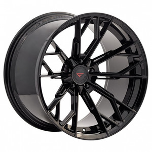 Ferrada FR11 Wheel 20x12 Blank Custom Drilled Obsidian Black 20mm FR112012B-OB20-55 - FREE T-SHIRT INCLUDED!