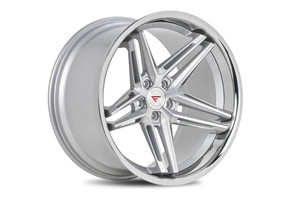Ferrada CM1 Wheels Rims 19x8.5 5x112 Machined Silver W/ Chrome Lip 42mm | CM119855112MS42