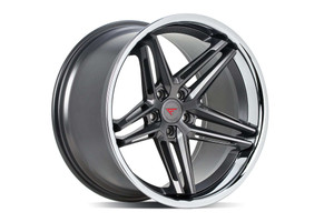 Ferrada CM1 Wheels Rims 19x8.5 5x112 Matte Graphite W/ Chrome Lip 42mm | CM119855112MGC42