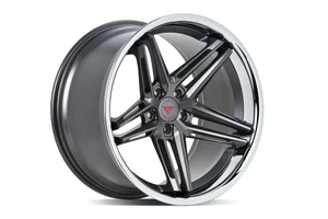 Ferrada CM1 Wheels Rims 19x10 5x114.3 Matte Graphite W/ Chrome Lip 43mm | CM1191055114MGC43