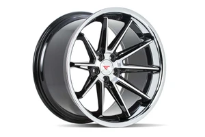 Ferrada CM2 Wheels Rims 22x9.5 5x130 Machined Black W/ Chrome Lip 42mm | CM22295130MA42