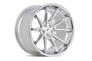 Ferrada CM2 Wheels Rims 20x12 5x112 Machined Silver W/ Chrome Lip 35mm | CM220125112MS35