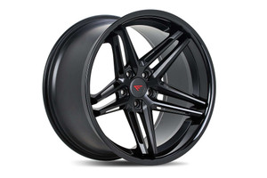 Ferrada CM1 Wheels Rims 22x9.5 5x120 Matte Black W/ Gloss Black Lip 30mm | CM12295120MB30